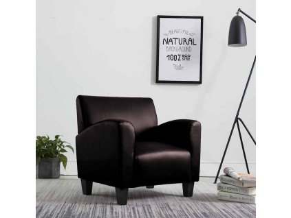 Křeslo umělá kůže [240979] (Barva Tmavě hnědá)