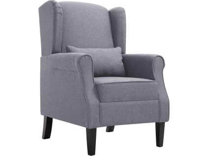 Křeslo textilní [248616] (Barva Tmavě šedá)