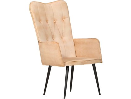 Křeslo s opěradlem plátno [339653] (Barva Šedá)