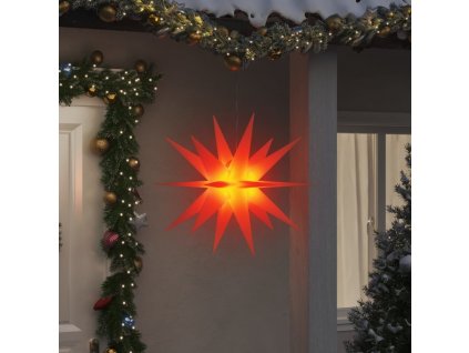 Svítící vánoční hvězdy s LED 3 ks skládací 100 cm [3190448]