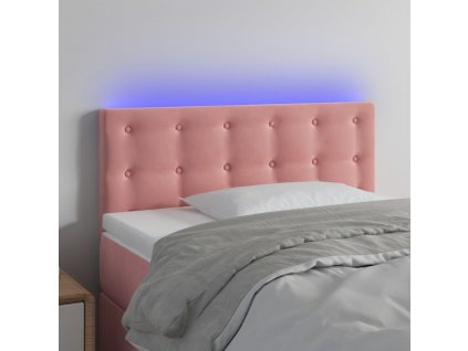 Čelo postele s LED 80 x 5 x 78/88 cm samet [3122081]