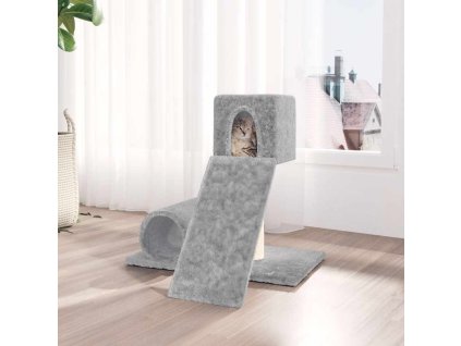 Škrabadlo pro kočky se sisalovým sloupkem 59 cm [171607] (Barva Světle šedá)