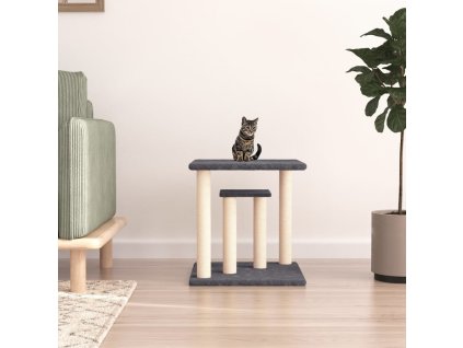Škrabadlo pro kočky s plošinami 50 cm [172045] (Barva Tmavě šedá)