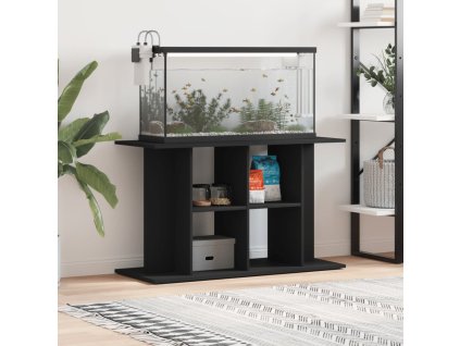 Stojan na akvárium 100 x 40 x 60 cm, dřevo [833584] (Barva Černá)