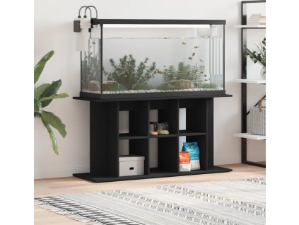 Stojan na akvárium 120 x 40 x 60 cm, konstrukční dřevo [833592] (Barva Černá)