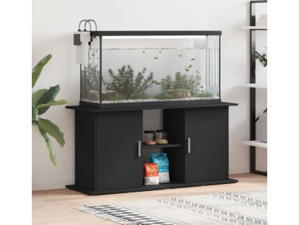 Stojan na akvárium 121x41x58 cm kompozitní dřevo [833616] (Barva Černá)