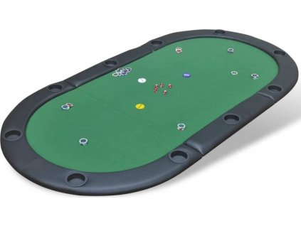 Skládací deska na poker pro 10 hráčů [80135]