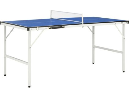 Stůl na stolní tenis se síťkou 152 x 76 x 66 cm modrý [91946]