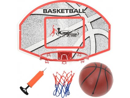 5dílná sada nástěnného basketbalového koše s deskou 66x44,5 cm [80352]