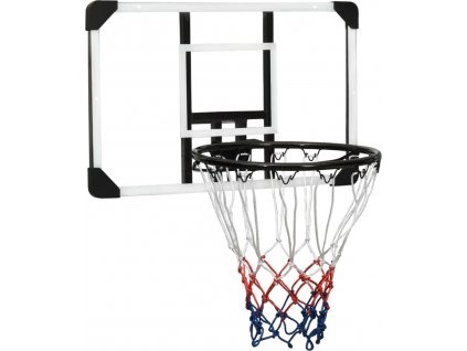 Basketbalový koš s průhlednou deskou 71x45x2,5 cm polykarbonát [93670]