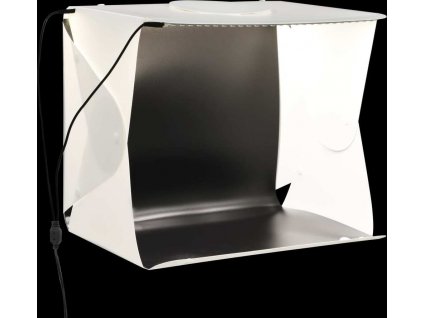 Skládací LED softbox pro foto studio 40 x 34 x 37 cm plast bílý [190215]