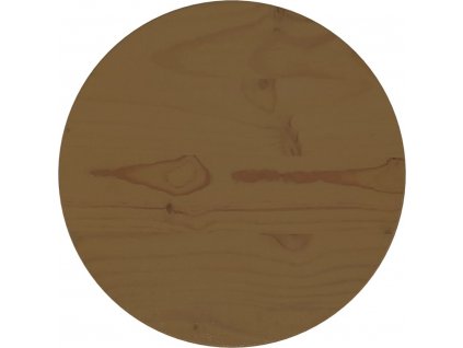 Stolní deska Ø 30 x 2,5 cm masivní borové dřevo [813672]