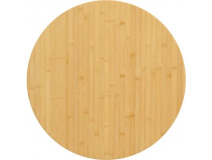 Stolní deska Ø 70 x 1,5 cm bambus [352675]
