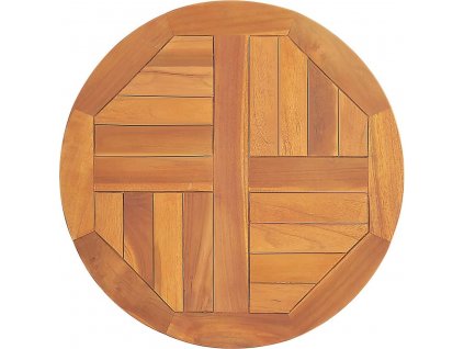 Stolní deska masivní teakové dřevo kulatá 2,5 cm 50 cm [316154]