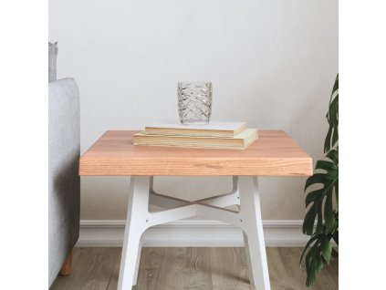 Stolní deska 40x40x(2-4)cm ošetřený dub živá hrana [363927] (Barva Světle hnědá)