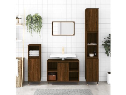 Koupelnová skříňka 30x30x100 cm kompozitní dřevo [831555]