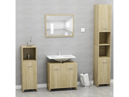 Sada koupelnového nábytku kompozitní dřevo [802582]