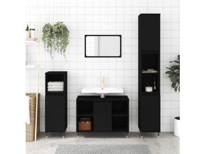3dílný set koupelnového nábytku kompozitní dřevo [3190292]
