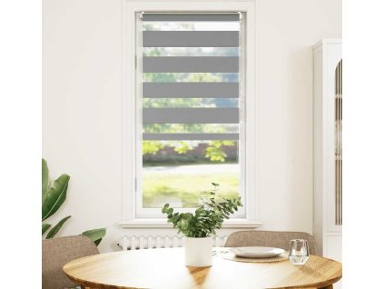 Zebrová roleta 80,9 x 150 cm Šířka látky 76,7 cm [240199] (Barva Šedá)