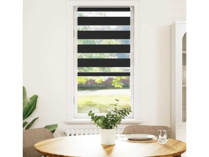 Zebrová roleta 40,9x100 cm Šířka látky 36,7 cm [240184] (Barva Černá)