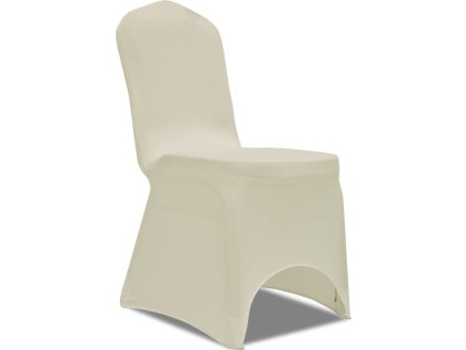 Strečové potahy na židle, 100 ks, [274768] (Barva Krémová)