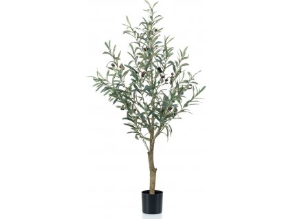 Umělý olivovník 115 cm v plastovém květináči [435922]