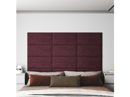 Nástěnné panely 12 ks 60 x 30 cm textil 2,16 m² [343844]