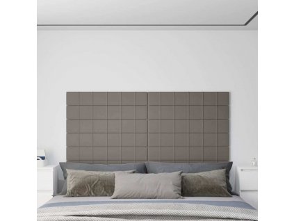 Nástěnné panely 12 ks 90 x 15 cm samet 1,62 m² [344105]