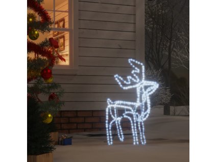 Vánoční sob se studenými bílými LED 76 x 42 x 87 cm [343302]