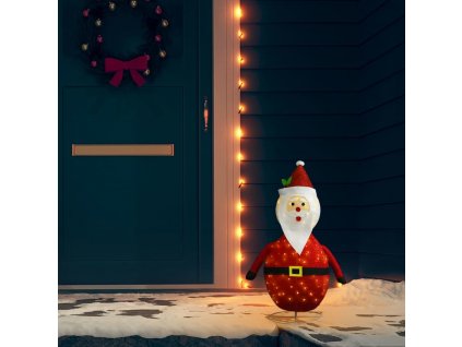 Dekorativní vánoční Santa Claus s LED luxusní tkanina 60 cm [328497]