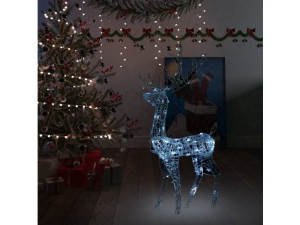 Vánoční dekorace akrylový sob 140 LED 120 cm světlo [329782]