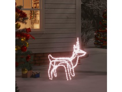 Vánoční sob s teplými bílými LED 60 x 30 x 60 cm [343299]