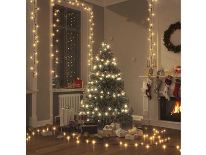 Světelný LED řetěz se 600 LED diodami 60 m PVC [50694] (Barva Teplá bílá)