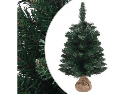 Umělý vánoční stromek se stojanem zelený 60 cm PVC [340537]