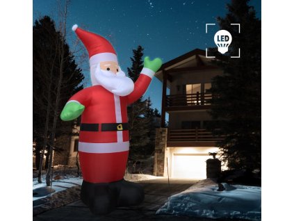 Vánoční nafukovací Santa Claus LED IP20 600 cm XXL [284384]