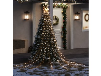 Světla na vánoční stromek 320 ch LED 375 cm [356923]