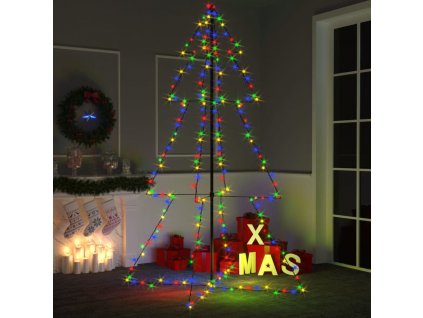 Vánoční stromek kužel 240 LED diod dovnitř i ven 118 x 180 cm [328585]