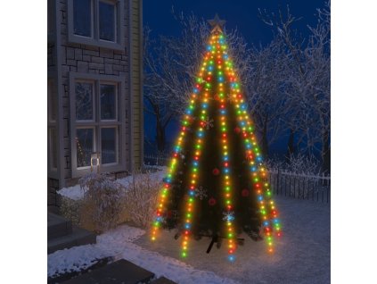 Světelná síť na vánoční stromek 400 ch LED diod 400 cm [328894] (Barva Vícebarevný)