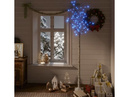 Vánoční stromek 200 ch LED 2,2 m vrba dovnitř i ven [328686] (Barva Modrá)