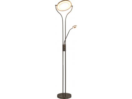 Stojací lampa 18 W stříbrná 180 cm stmívatelná [282415]