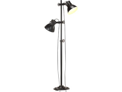 Stojací lampa se 2 stínidly E27 [320585] (Barva Černá)