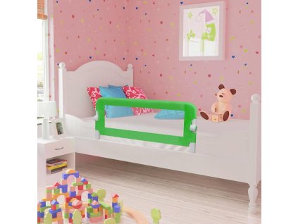 Dětské zábrany k postýlce 2 ks 102 x 42 cm [276083] (Barva Zelená)