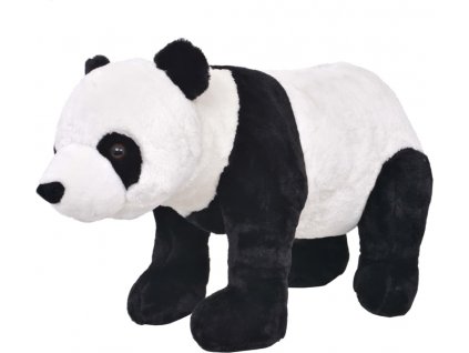 Stojící plyšová hračka panda černá a bílá XXL [91339]