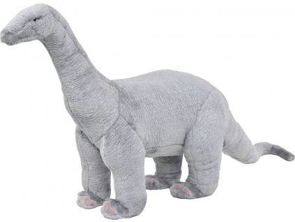 Stojící plyšová hračka dinosaurus brachiosaurus šedý XXL [91345]