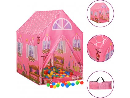 Dětský stan na hraní růžový 69 x 94 x 104 cm [93681]