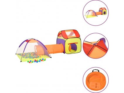 Dětský stan na hraní vícebarevný 338 x 123 x 111 cm [93675]