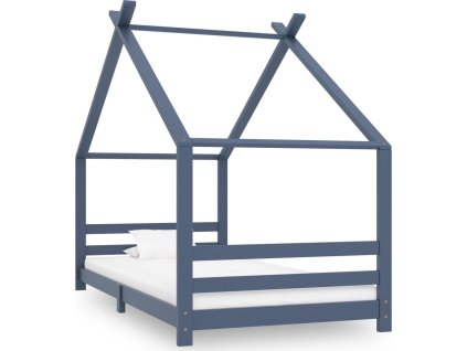 Rám dětské postele masivní borové dřevo 90 x 200 cm [289609] (Barva Hnědá)