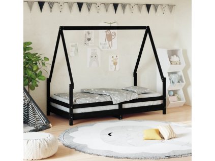 Dětská postel 80 x 160 cm masivní borové dřevo [834491]