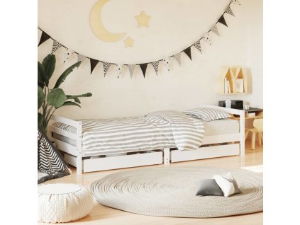 Dětská postel se zásuvkami 90x200 cm masivní borové dřevo [834439]