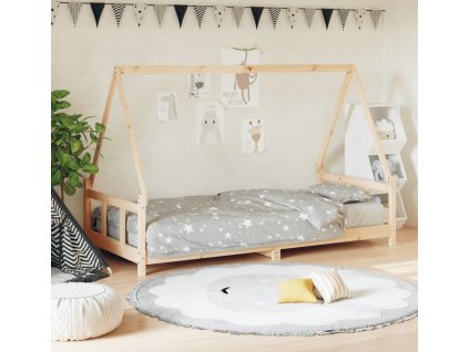 Dětská postel 90 x 200 cm masivní borové dřevo [834453]